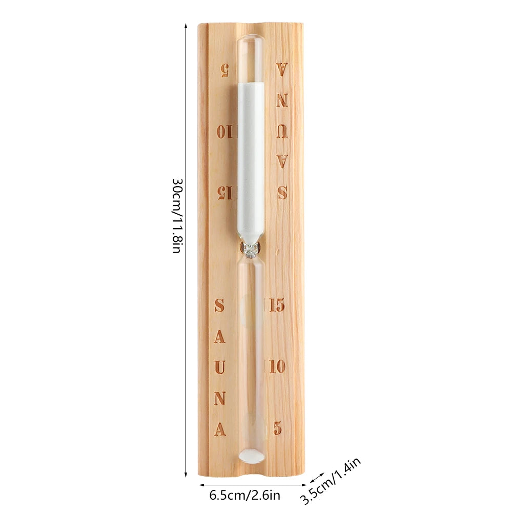 Sanduhr 15 Minuten Holz