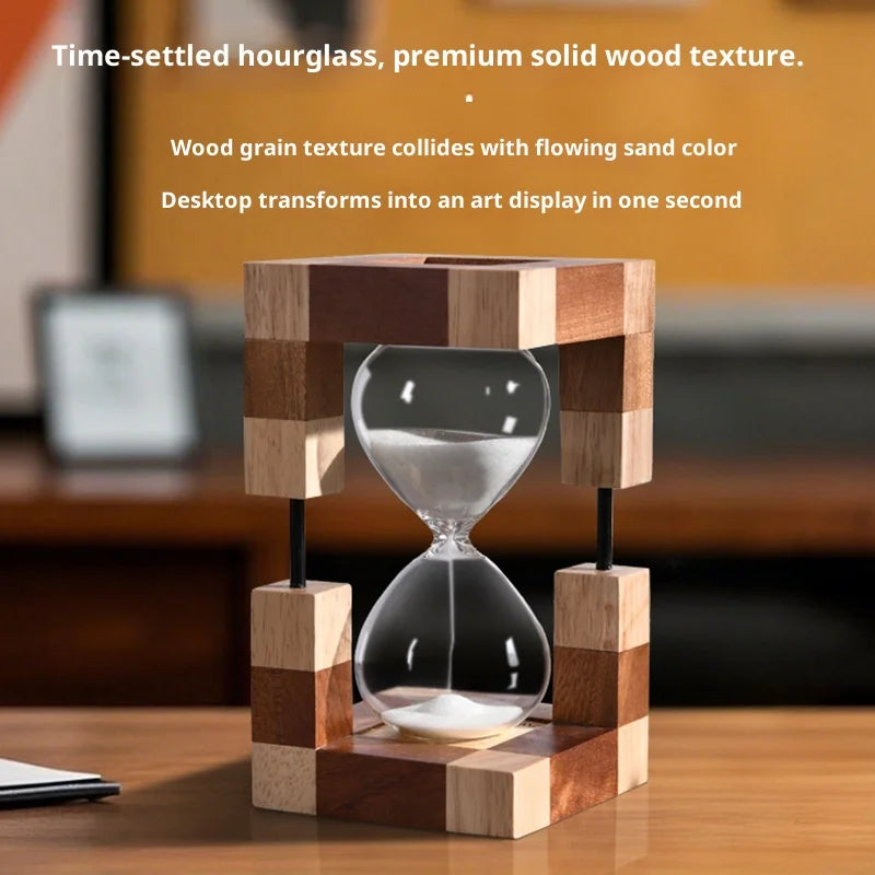 Sanduhr 30 Minuten Holz