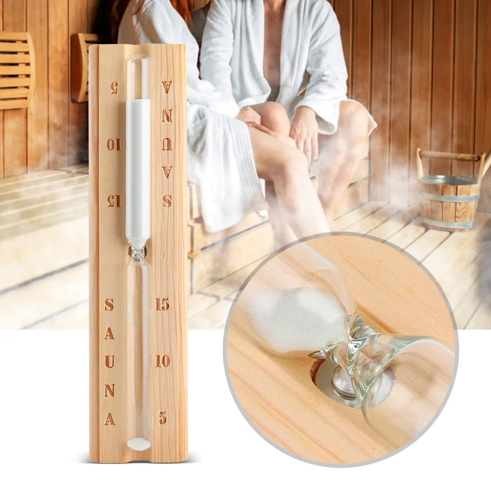 Sanduhr 15 Minuten Holz