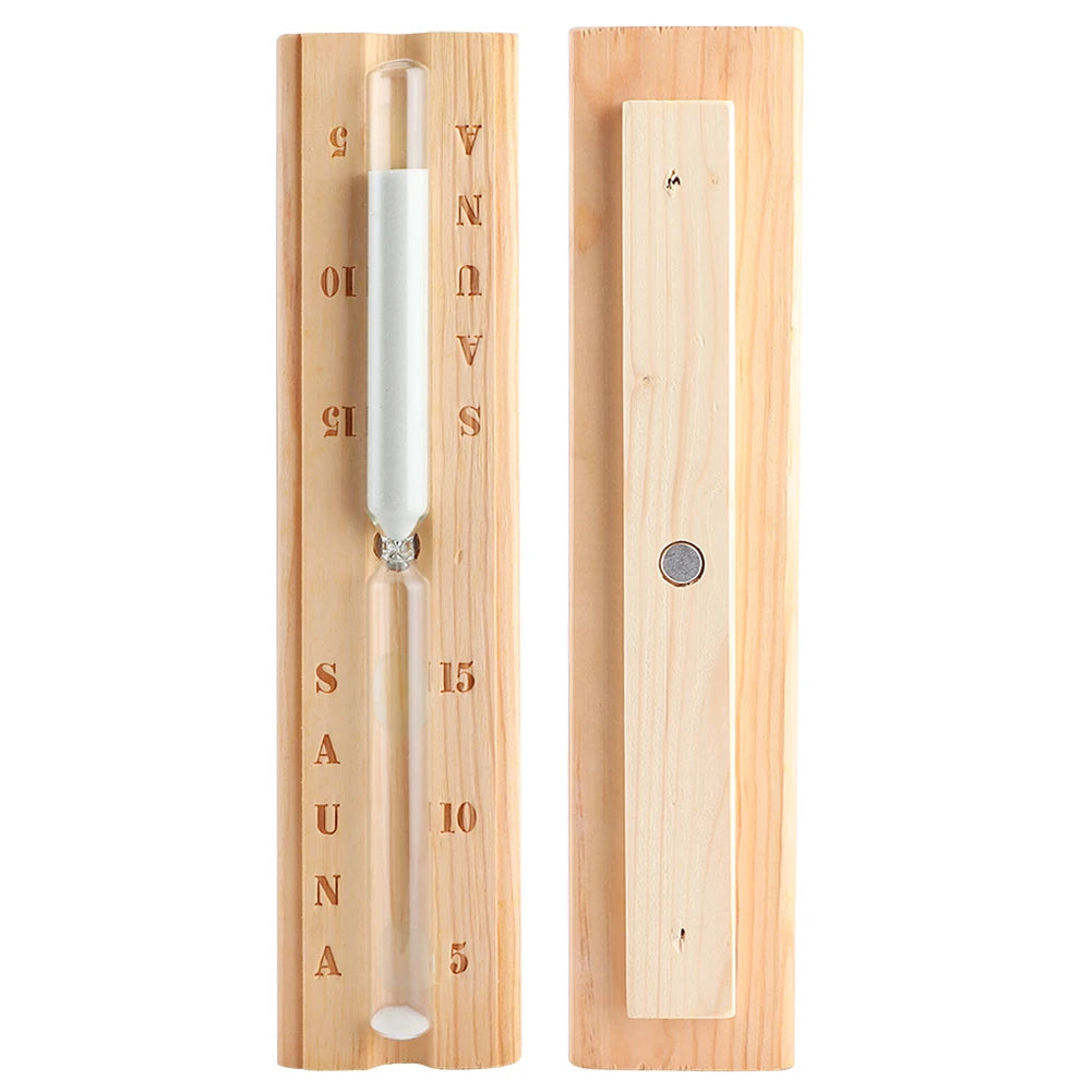 Sanduhr 15 Minuten Holz