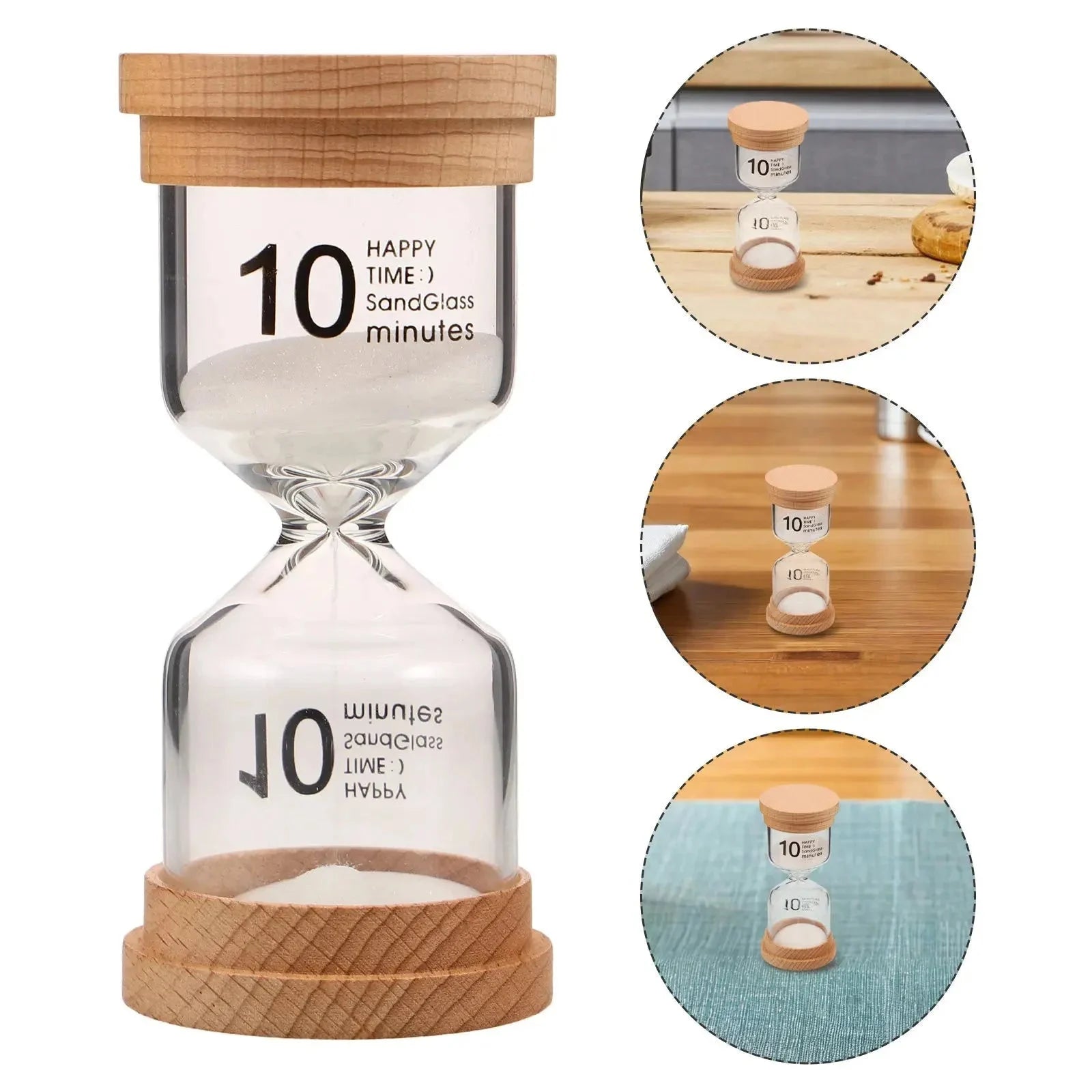 Sanduhr 10 Minuten Holz