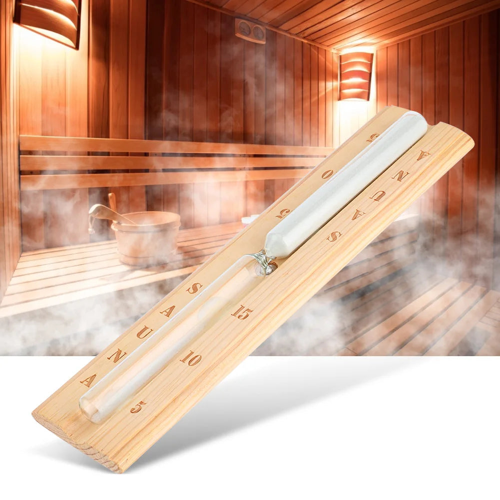 Sanduhr 15 Minuten Holz