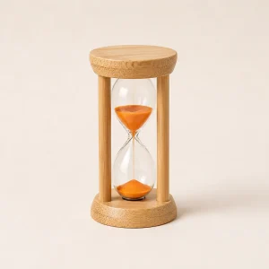 Zahnputz Sanduhr Holz 1