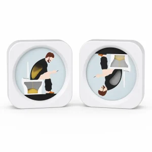 Sanduhr Toilette Mann 1