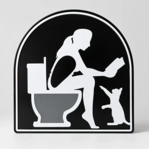 Sanduhr Toilette Frau 1